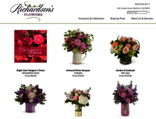 richardsonsflowers.com screenshot