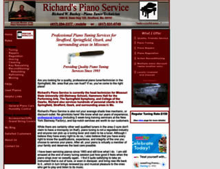 richardspianoservice.com screenshot