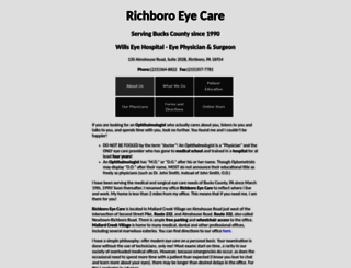 richboroeyecare.com screenshot
