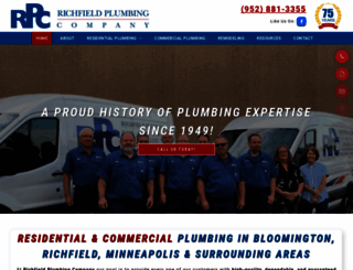 richfieldplumbing.com screenshot