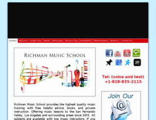 richmanmusicschool.com screenshot