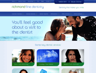 richmondfinedentistry.com.au screenshot