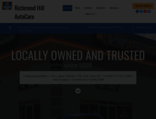 richmondhillautocare.com screenshot
