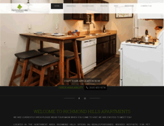 richmondhillsapts.com screenshot