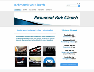 richmondparkchurch.org.uk screenshot