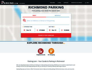 richmondparking.spplus.com screenshot