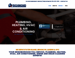 richmondplumbingny.com screenshot