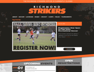 richmondstrikers.com screenshot