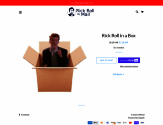 rickrollbymail.com screenshot