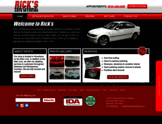 ricksautodetailing.com screenshot