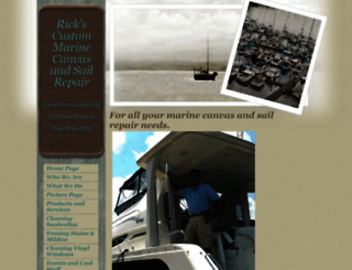 rickscustommarinecanvas.com screenshot
