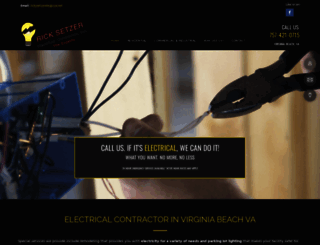 ricksetzerelectricalcontractor.com screenshot
