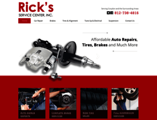 ricksservicecenterinc.com screenshot