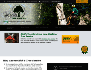 rickstreeservice.com screenshot