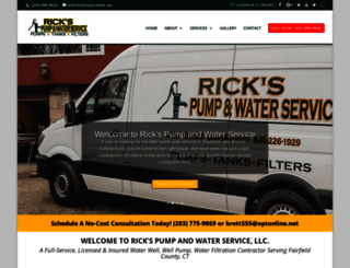rickswaterservice.com screenshot