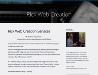 rickswebcreations.net screenshot