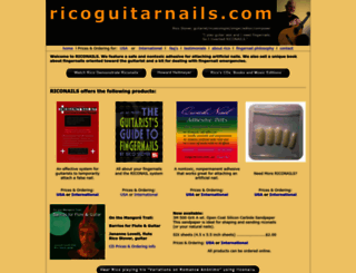 ricoguitarnails.com screenshot