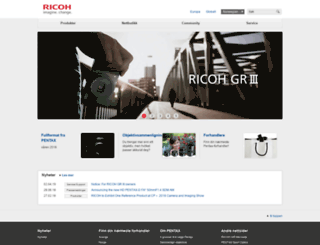 ricoh-imaging.no screenshot
