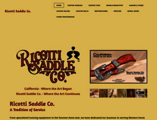 ricottisaddle.com screenshot