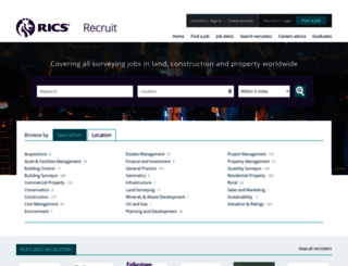 ricsrecruit.com screenshot