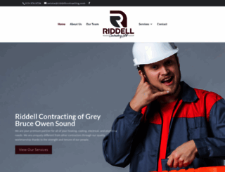 riddellcontracting.com screenshot