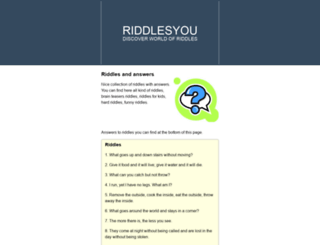 riddlesyou.com screenshot
