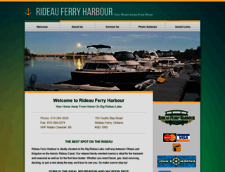 rideauferryharbour.com screenshot
