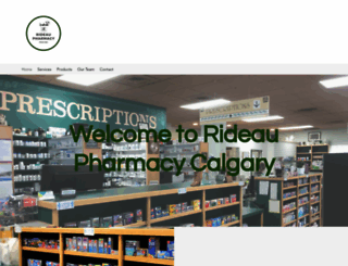 rideaupharmacycalgary.ca screenshot