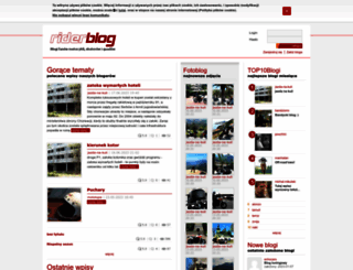 riderblog.pl screenshot