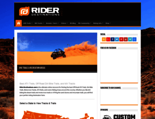 riderdestinations.com screenshot