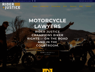 riderjustice.com screenshot