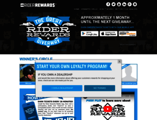 riderrewards.com screenshot