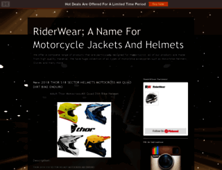 riderwear.blogspot.com screenshot