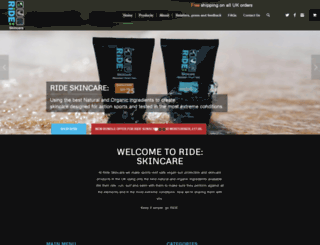 rideskincare.co.uk screenshot