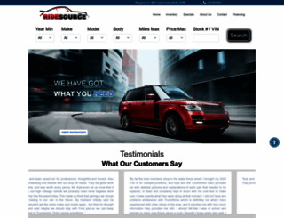 ridesourceautos.com screenshot