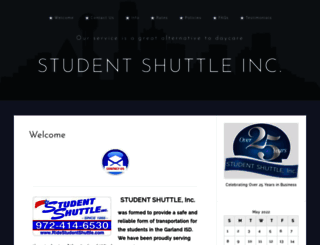 ridestudentshuttle.com screenshot
