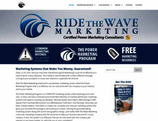 ridethewavemarketing.com screenshot