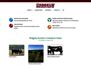 ridgelyauctionco.com screenshot