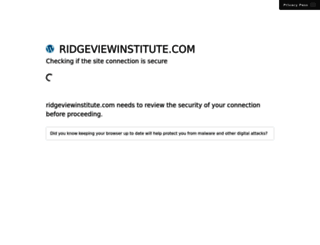ridgeviewinstitute.com screenshot