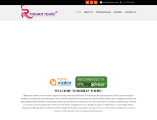 ridhantours.com screenshot