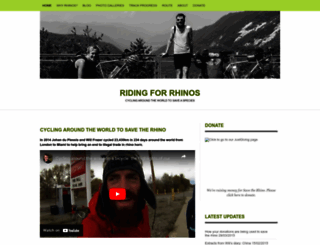 ridingforrhinos.org screenshot