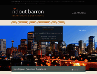 ridoutbarron.com screenshot