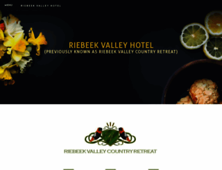 riebeekvalleyhotel.co.za screenshot