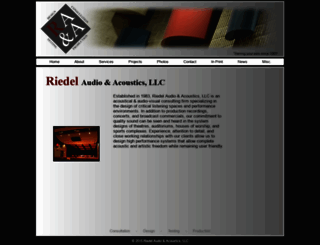 riedelacoustics.com screenshot