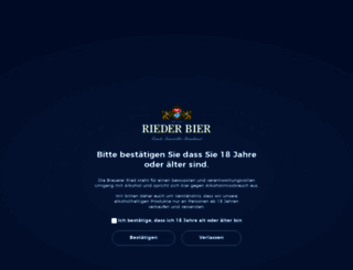 rieder-bier.at screenshot