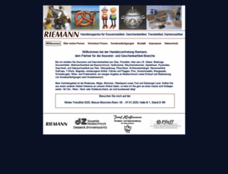 riemann-handelsagentur.de screenshot