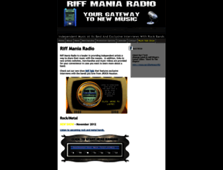 riffmaniaradio.com screenshot