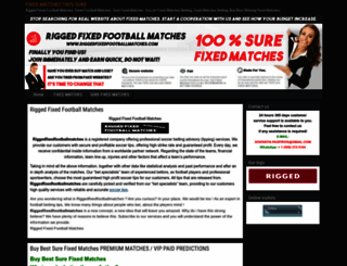 riggedfixedfootballmatches.com screenshot