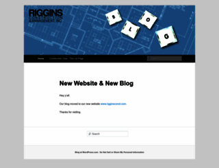rigginsconst.wordpress.com screenshot