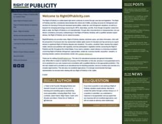 rightofpublicity.com screenshot
